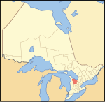 Map of Ontario GREY